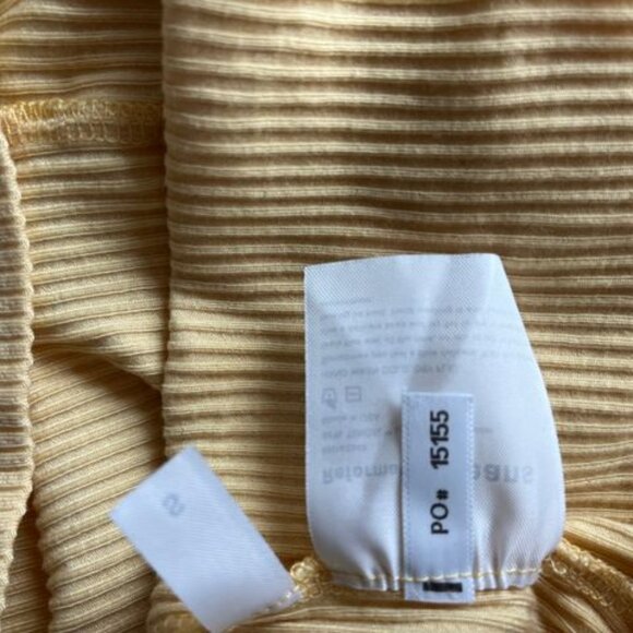 Reformation Butter yellow ribbed wide strap tank - Picture 5 of 6